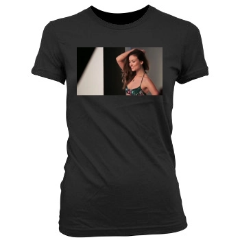 Olivia Wilde Women's Junior Cut Crewneck T-Shirt