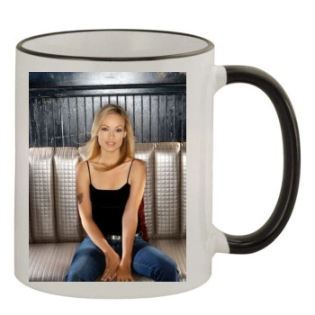 Olivia Wilde 11oz Colored Rim & Handle Mug