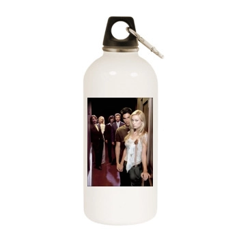 Olivia Wilde White Water Bottle With Carabiner