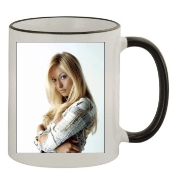 Olivia Wilde 11oz Colored Rim & Handle Mug