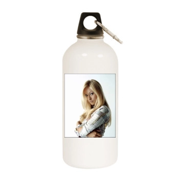 Olivia Wilde White Water Bottle With Carabiner