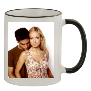 Olivia Wilde 11oz Colored Rim & Handle Mug