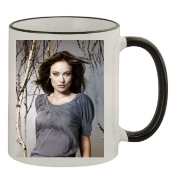 Olivia Wilde 11oz Colored Rim & Handle Mug