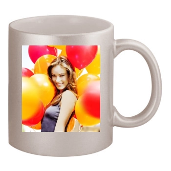 Olivia Wilde 11oz Metallic Silver Mug