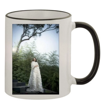 Olivia Wilde 11oz Colored Rim & Handle Mug