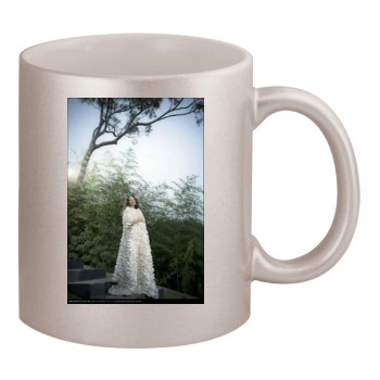 Olivia Wilde 11oz Metallic Silver Mug