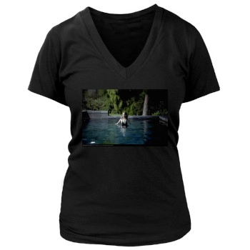 Olivia Wilde Women's Deep V-Neck TShirt