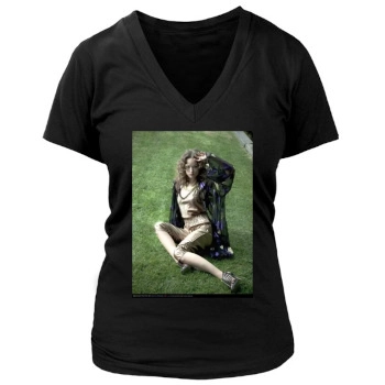 Olivia Wilde Women's Deep V-Neck TShirt