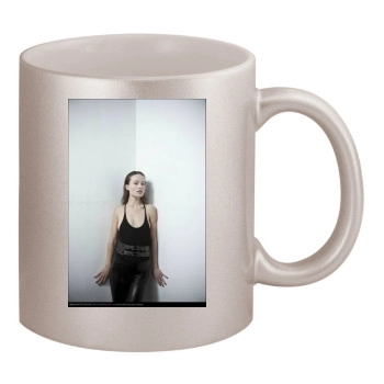 Olivia Wilde 11oz Metallic Silver Mug