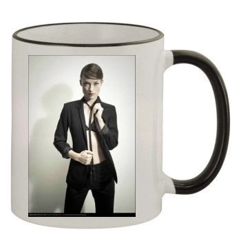 Olivia Wilde 11oz Colored Rim & Handle Mug