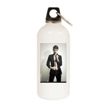 Olivia Wilde White Water Bottle With Carabiner