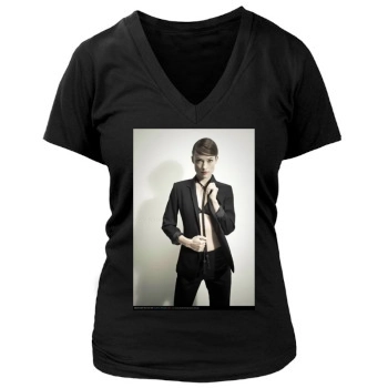 Olivia Wilde Women's Deep V-Neck TShirt