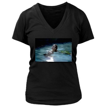 Olivia Wilde Women's Deep V-Neck TShirt