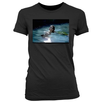 Olivia Wilde Women's Junior Cut Crewneck T-Shirt