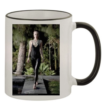 Olivia Wilde 11oz Colored Rim & Handle Mug