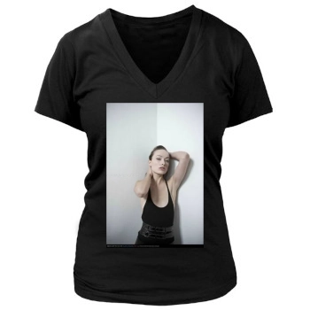 Olivia Wilde Women's Deep V-Neck TShirt