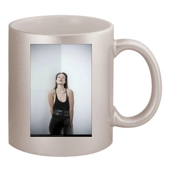 Olivia Wilde 11oz Metallic Silver Mug