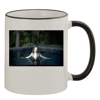 Olivia Wilde 11oz Colored Rim & Handle Mug