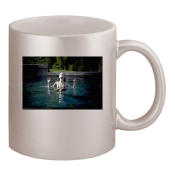 Olivia Wilde 11oz Metallic Silver Mug