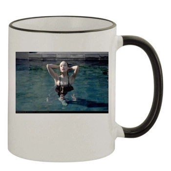 Olivia Wilde 11oz Colored Rim & Handle Mug