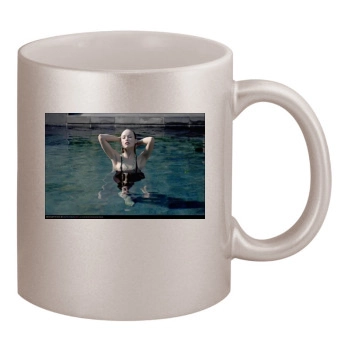 Olivia Wilde 11oz Metallic Silver Mug