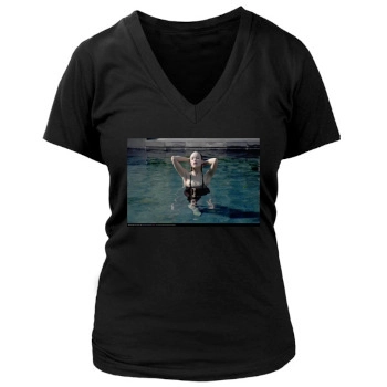 Olivia Wilde Women's Deep V-Neck TShirt