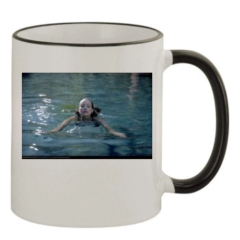 Olivia Wilde 11oz Colored Rim & Handle Mug