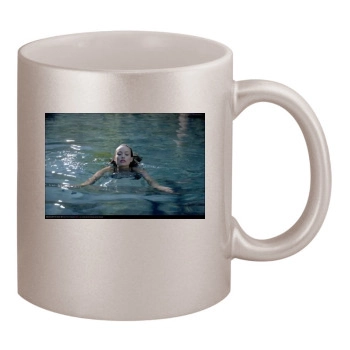 Olivia Wilde 11oz Metallic Silver Mug