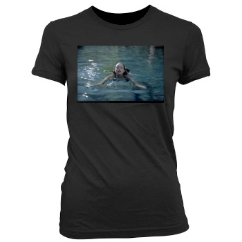 Olivia Wilde Women's Junior Cut Crewneck T-Shirt