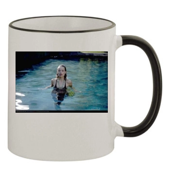 Olivia Wilde 11oz Colored Rim & Handle Mug