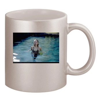 Olivia Wilde 11oz Metallic Silver Mug