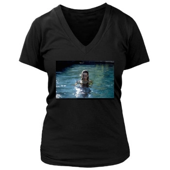 Olivia Wilde Women's Deep V-Neck TShirt