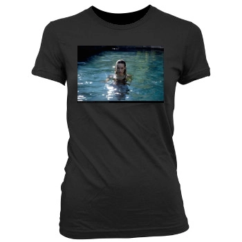 Olivia Wilde Women's Junior Cut Crewneck T-Shirt