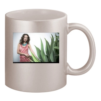 Olivia Wilde 11oz Metallic Silver Mug