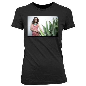 Olivia Wilde Women's Junior Cut Crewneck T-Shirt