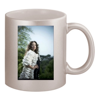 Olivia Wilde 11oz Metallic Silver Mug