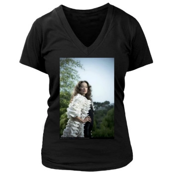 Olivia Wilde Women's Deep V-Neck TShirt