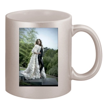 Olivia Wilde 11oz Metallic Silver Mug