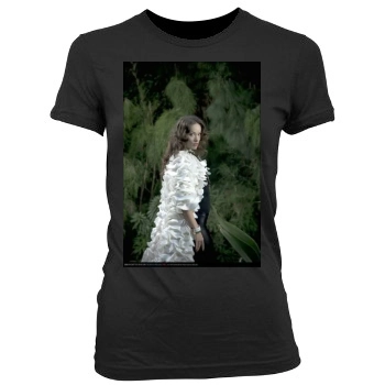 Olivia Wilde Women's Junior Cut Crewneck T-Shirt