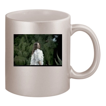 Olivia Wilde 11oz Metallic Silver Mug