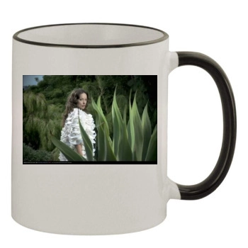 Olivia Wilde 11oz Colored Rim & Handle Mug