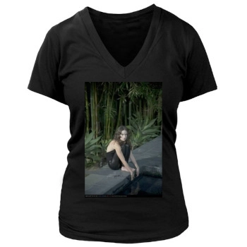 Olivia Wilde Women's Deep V-Neck TShirt