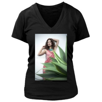 Olivia Wilde Women's Deep V-Neck TShirt