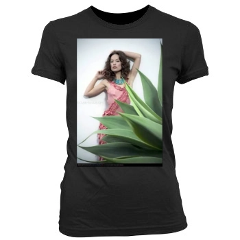 Olivia Wilde Women's Junior Cut Crewneck T-Shirt