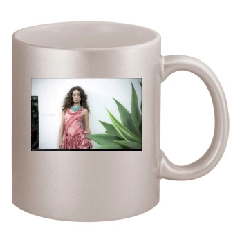 Olivia Wilde 11oz Metallic Silver Mug