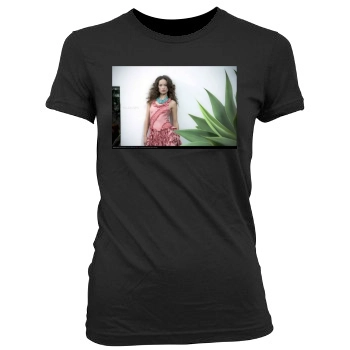 Olivia Wilde Women's Junior Cut Crewneck T-Shirt