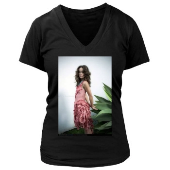 Olivia Wilde Women's Deep V-Neck TShirt