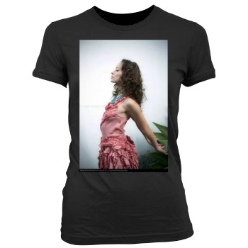 Olivia Wilde Women's Junior Cut Crewneck T-Shirt