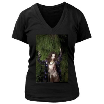 Olivia Wilde Women's Deep V-Neck TShirt