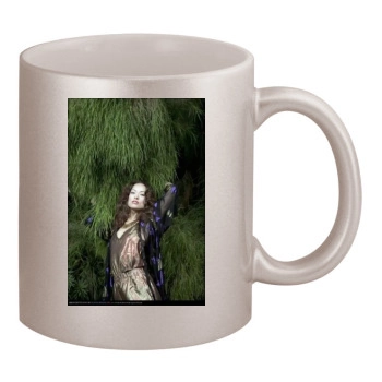 Olivia Wilde 11oz Metallic Silver Mug